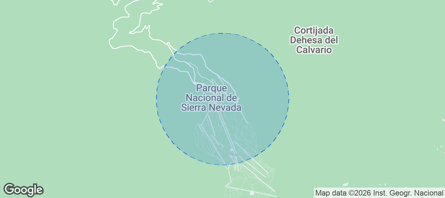 Sierra Nevada Airbnb map